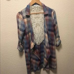 Women’s Cardigan Small Crocheted back